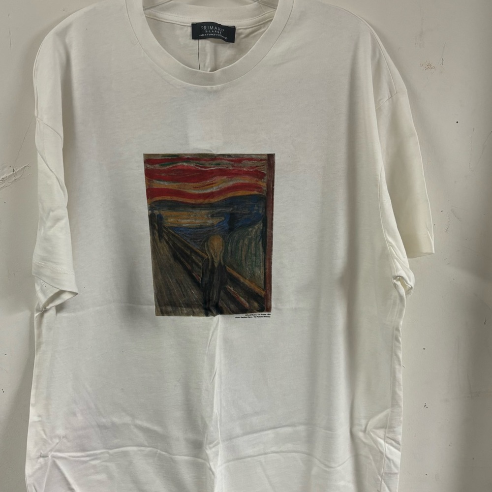 NWT Primark ‘The Scream’ By Edvard Munch Men’s Graphic Tee size XL